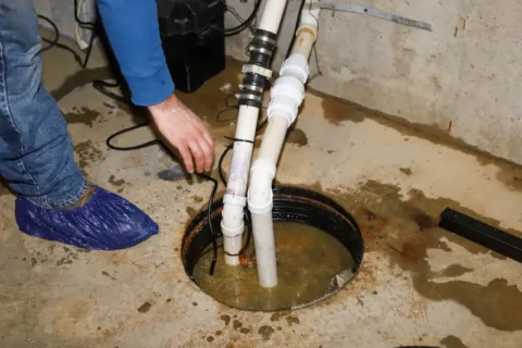 A sump pump replacement in Illinois