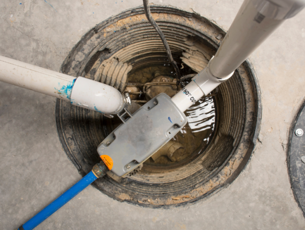 A sump pump in Illinois